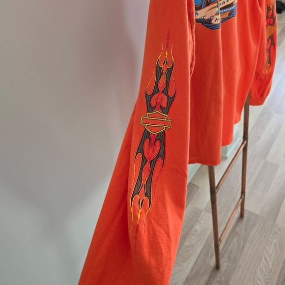 2003 Harley Davidson T-Shirt (w/flames) - *Myrtle Beach, SC* (Back side) - Picture 11 of 11